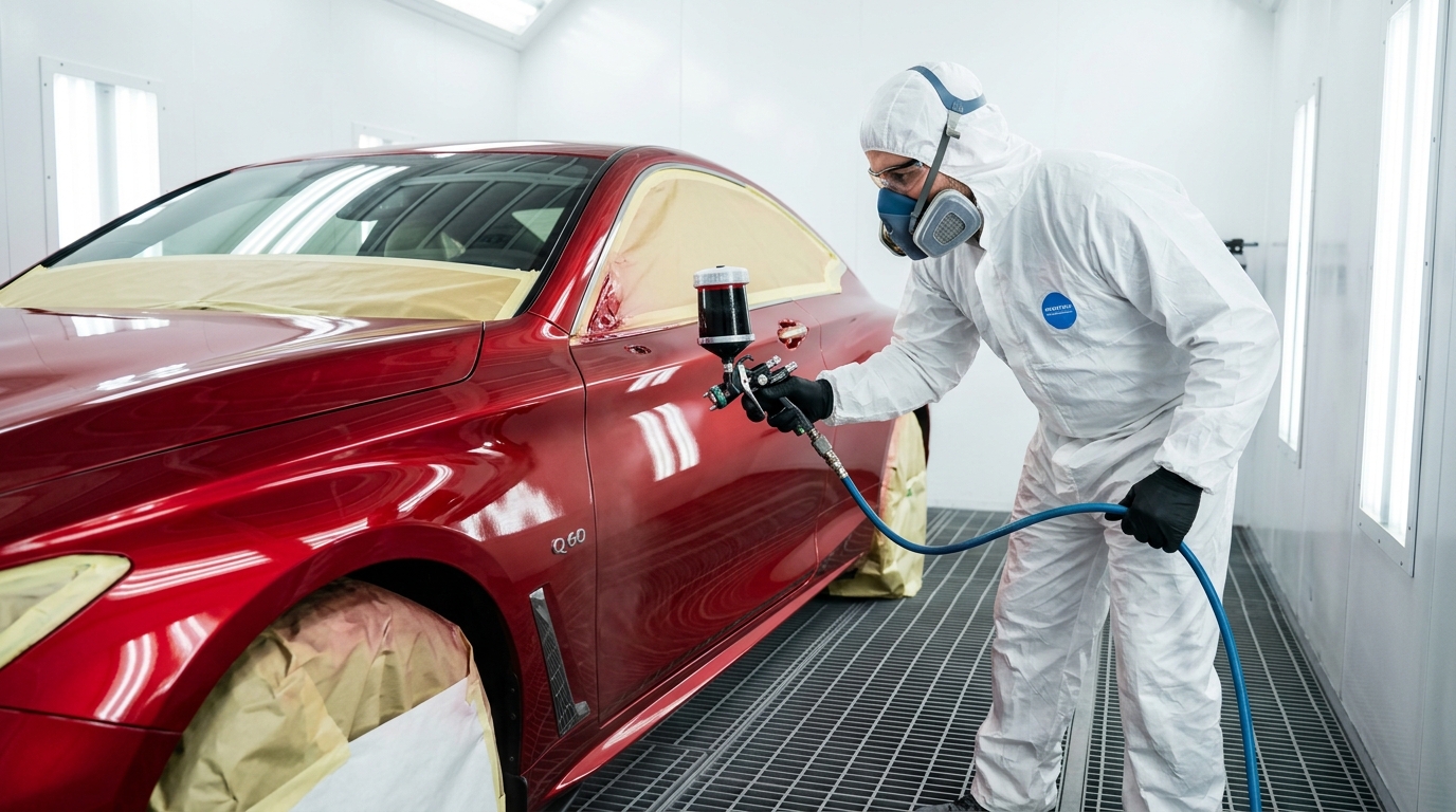 Automotive paint refinishing and collision repair at Dynamic Collision in Provo, Utah